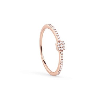 Anello Bagliori oro rosa con diamanti [6d9784eb]