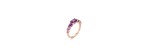 Anello Iris oro rosa 18kt ametiste e diamanti [0b359c21]