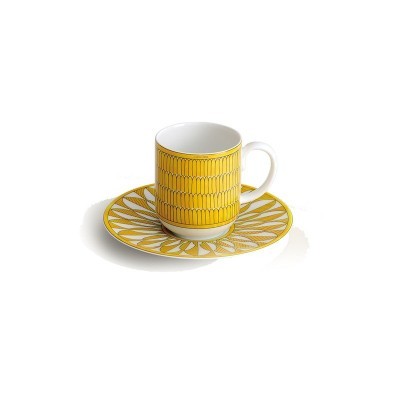 Tazzina da caffè con piattino Soleil d’Hermès [48e3f70c]