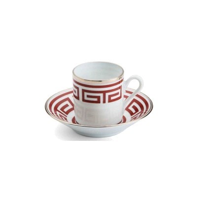 Piatto caffè cm 11 Labirinto Scarlatto [09d9e6ae]