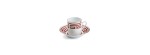 Piatto caffè cm 11 Labirinto Scarlatto [09d9e6ae]