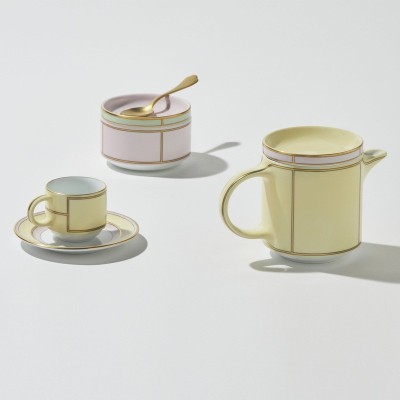 Piatto da caffè Diva giallo [dabb1112]