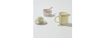 Piatto da caffè Diva giallo [dabb1112]