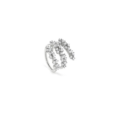 Anello Mimosa oro bianco e diamanti [2a7d2dbf]