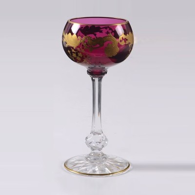 Coppa vino rosso Hock Massenet Clear Gold [29a45f3c]
