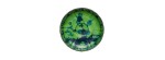 Piatto tè cm 15 Oriente Italiano Malachite [26c413bc]