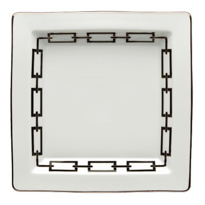 Svuotatasche quadrato grande cm 24,5 Catene Nero [2b9d6709]