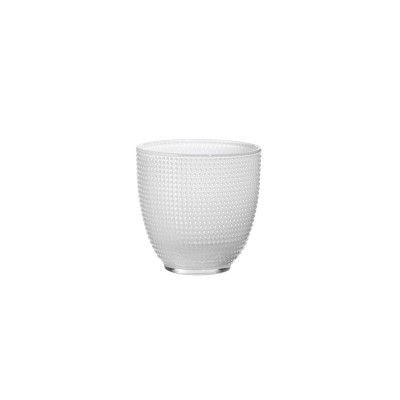 Bicchiere acqua Trame Bianco Latte [5b092e23]