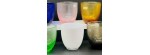 Bicchiere acqua Trame Bianco Latte [822f6d2e]