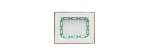 Svuotatasche rettangolare cm 15x19 Catene Smeraldo [b41ca05f]