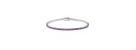 Bracciale Tennis oro bianco e rubini [57f40323]