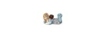 Statuina Bimba sdraiata con cagnolino [c012ba2b]