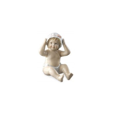 Statuina Neonata con cuffietta Royal Copenhagen [db0d683f]
