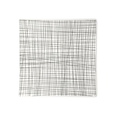 Piatto piano quadrato 27 cm Mesh Line Forest [ff99a095]