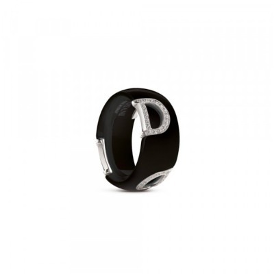 Anello D.Icon ceramica nera [fd6a6dbd]