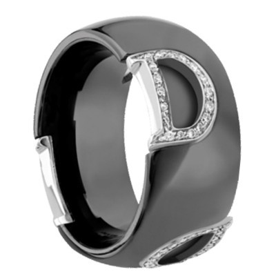 Anello D.Icon ceramica nera [fd6a6dbd]