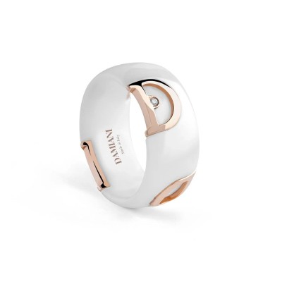 Anello D.Icon ceramica bianca [da059945]
