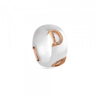 Anello D.Icon Ceramica bianca [c594559c]