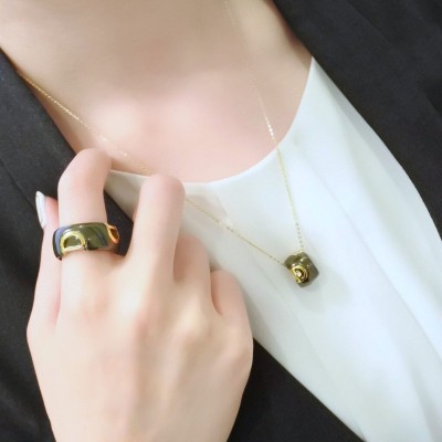 Collana D.Icon ceramica verde [660ef138]