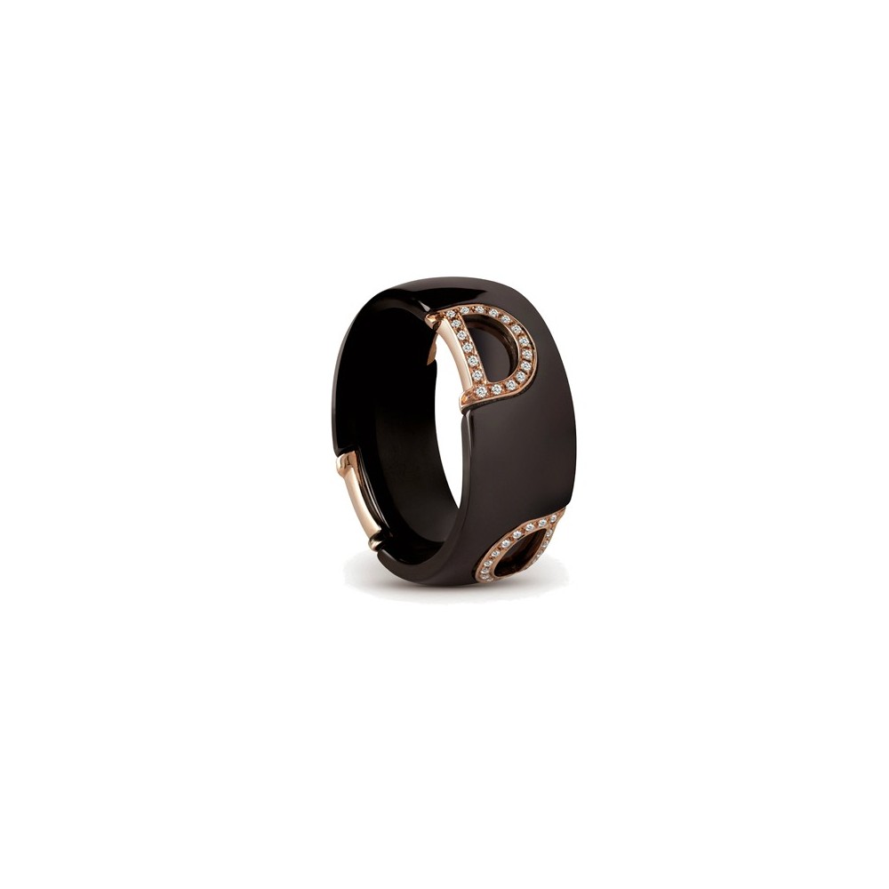 Anello D.Icon ceramica marrone [cef443a8]