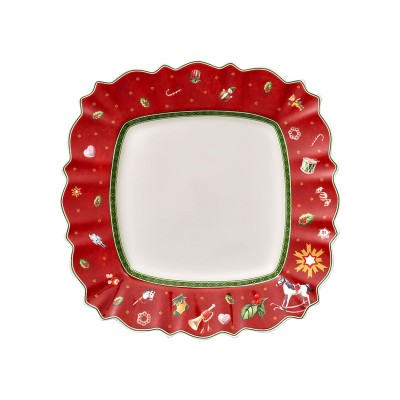 Piatto piano quadrato Toy's Delight rosso [37fd02be]
