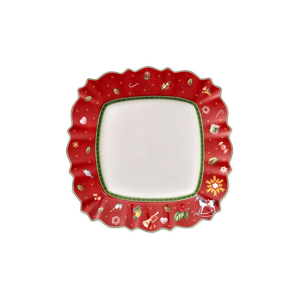 Piatto piano quadrato Toy's Delight rosso [37fd02be]