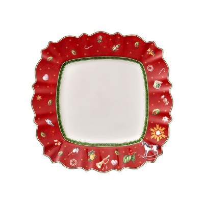Piatto piano quadrato Toy's Delight rosso [37fd02be]