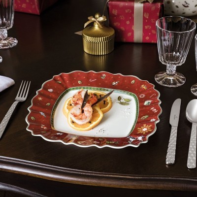 Piatto piano quadrato Toy's Delight rosso [eedb41b3]