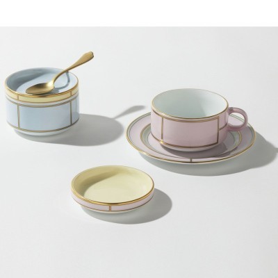 Piatto da burro cm 10 Diva giallo [4bd9b9ea]