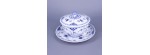 Tazza da brodo con piattino Blue Fluted [6d61a37f]