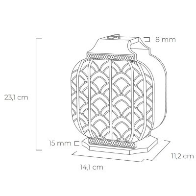 Lampada piccola ricaricabile Atena [d02de489]