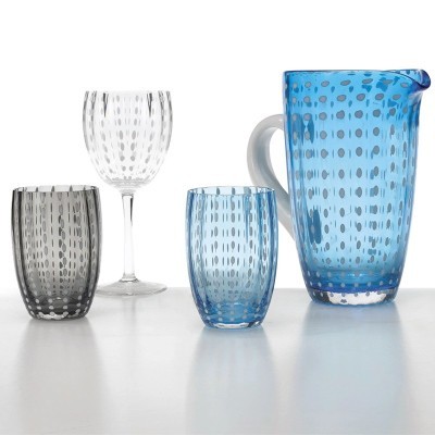 Bicchiere acqua Perle grigio [46540bf6]