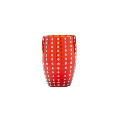 Bicchiere acqua Perle rosso [c9aaa324]