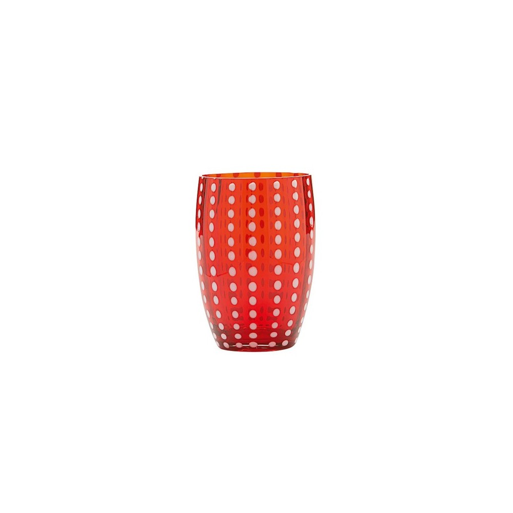 Bicchiere acqua Perle rosso [c9aaa324]