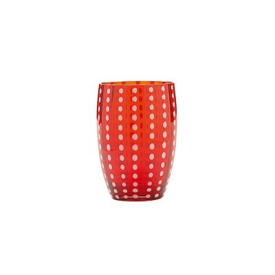 Bicchiere acqua Perle rosso [c9aaa324]