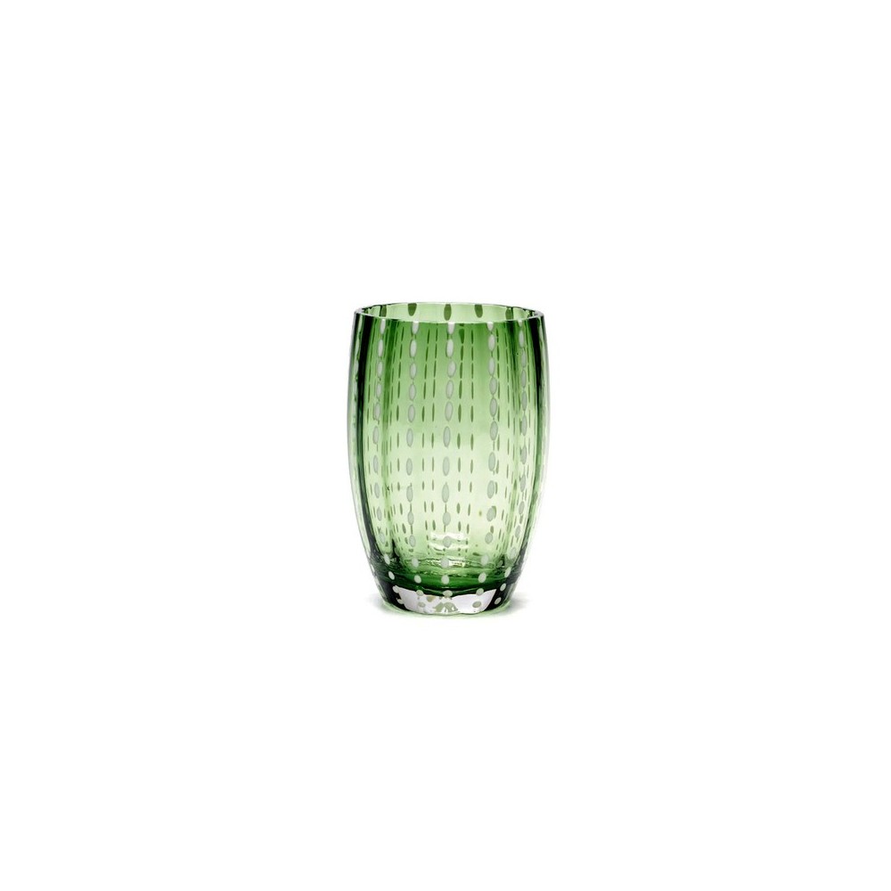 Bicchiere acqua Perle verde [405fca26]