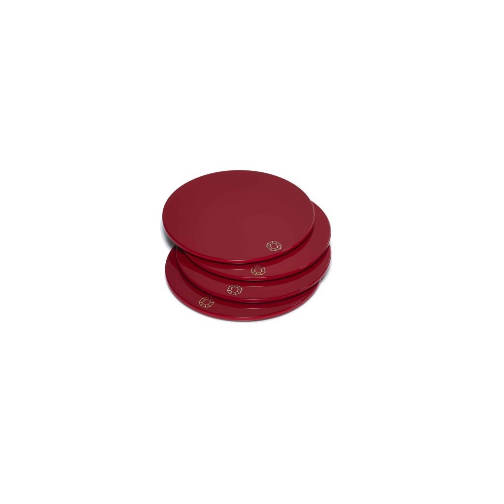 Sottobicchiere x 4 Octogone Rosso [53f1205a]