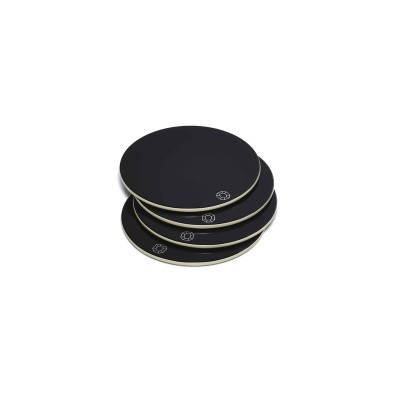 Sottobicchiere x 4 Octogone Black [66f177f6]