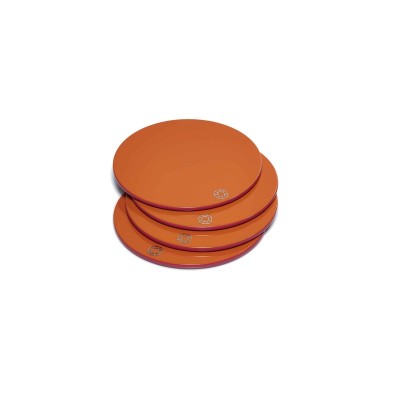 Sottobicchiere x 4 Octogone Orange [c8ef9a5c]