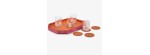 Sottobicchiere x 4 Octogone Orange [11c9d951]