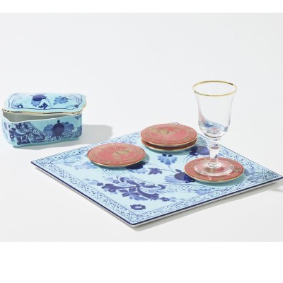 Set 4 pz Sotto Bicchiere Oriente Italiano Rubrum [35b29479]