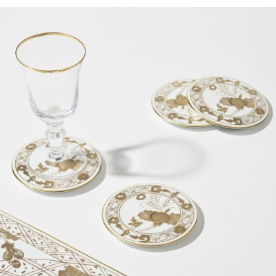 Set 4 pz Sotto Bicchiere Oriente Italiano Aurum [ce49b1ad]