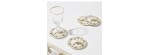 Set 4 pz Sotto Bicchiere Oriente Italiano Aurum [ce49b1ad]