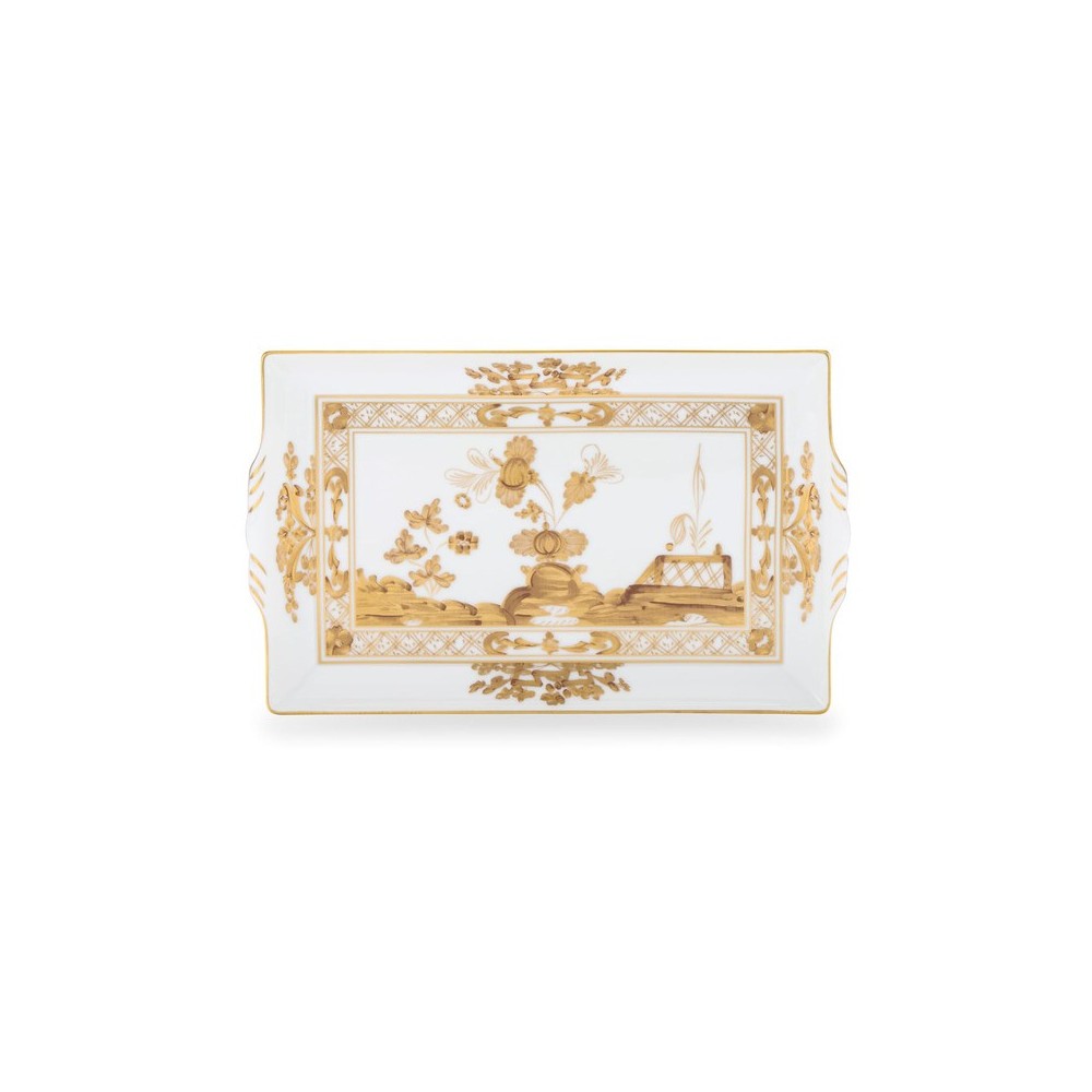 Vassoio rettangolare con manici Aurum [ab78159d]