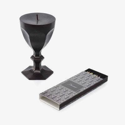 Candela bicchiere Harcourt Black 20 cm [997bb86c]