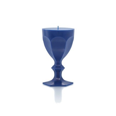 Candela bicchiere Harcourt Blu 20 cm [df48bc24]