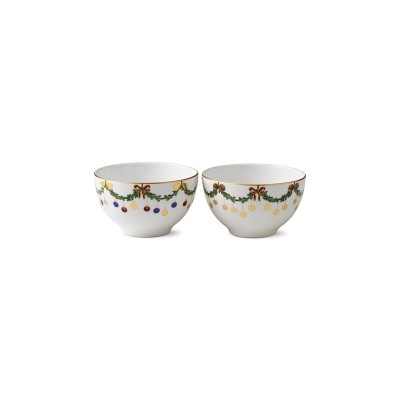 Set 2 Ciotole Star Fluted Christmas 30 cl [8f973cd3]