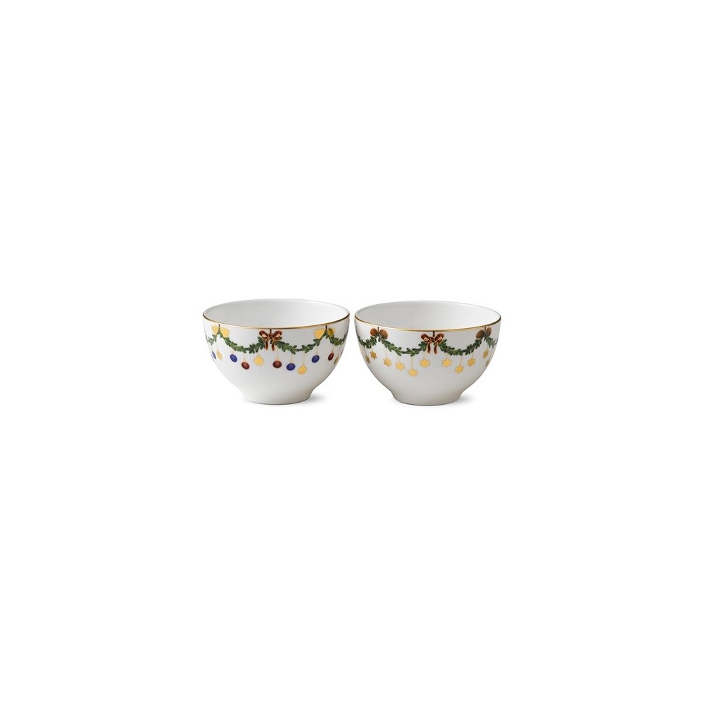 Set 2 Ciotole Star Fluted Christmas 30 cl [8f973cd3]