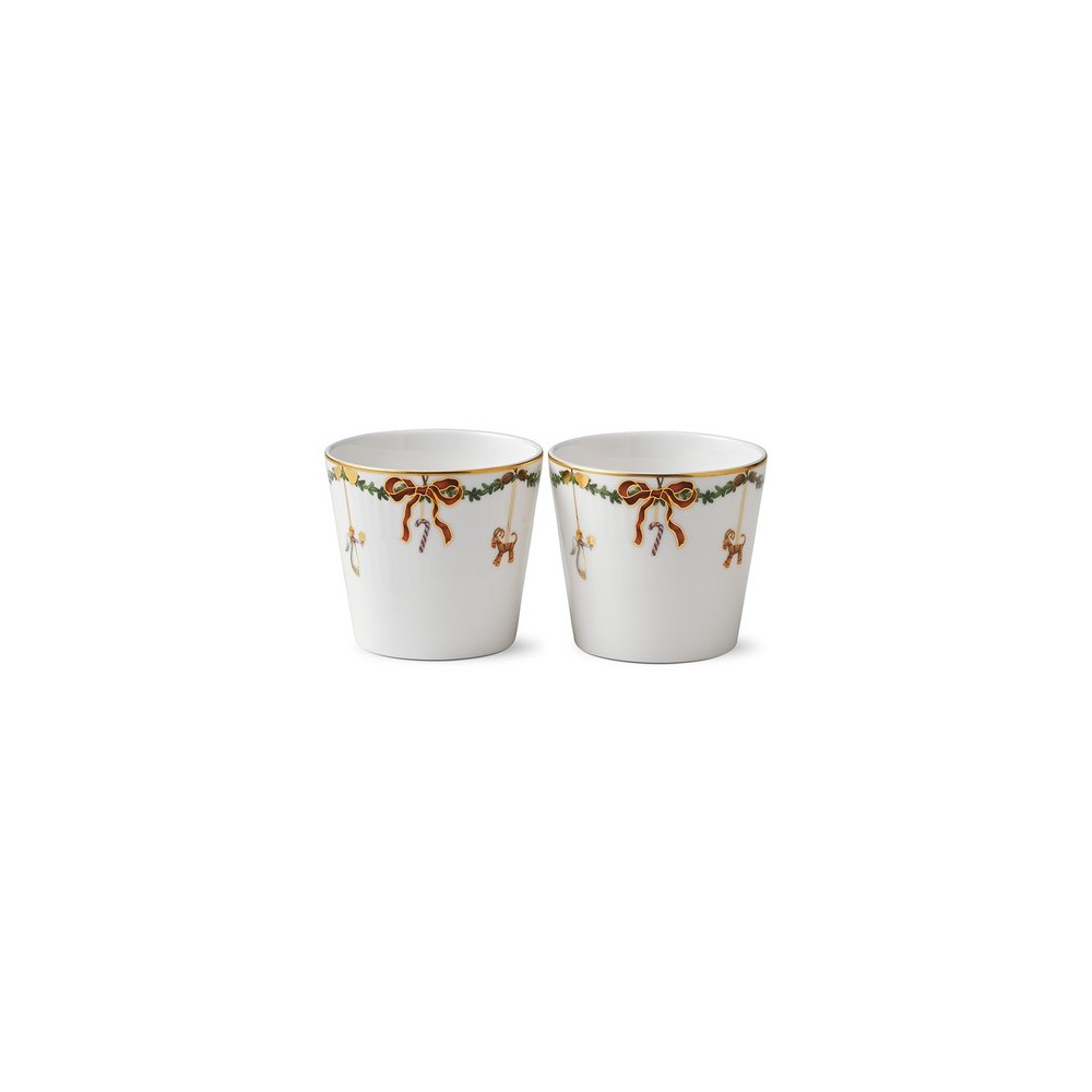 Set 2 Tazze da portata Star Fluted Christmas 30 cl [a5182ad9]