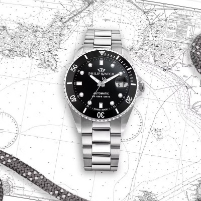 Orologio Caribe Diving  42mm Auto Black [c7711658]
